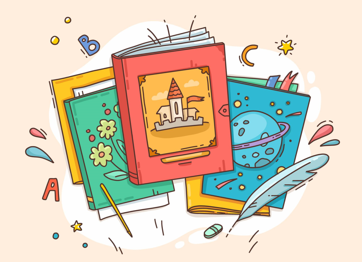 gezeichnete Kinderbücher