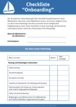 Vorschaubild Checkliste Onboarding