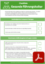 Checkliste Gesund Führen
