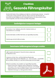 Checkliste Gesund Führen