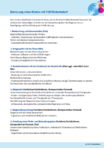 Checkliste Frühförderbedarf
